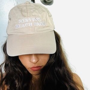 Resting Beach Face Hat